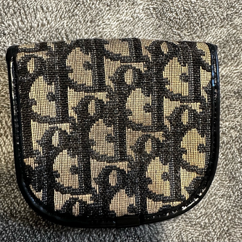 Authentic Dior blue, black and cream coin pouch. - Picture 4 of 7